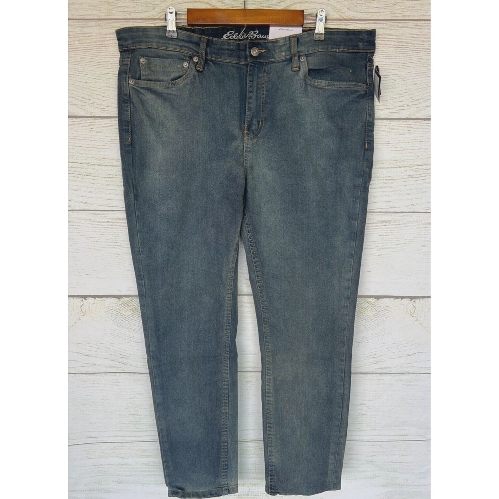 Eddie Bauer Stretch Jeans Mens 40X30 (29" Inseam) Sun Slim Fit Stretch Jeans New